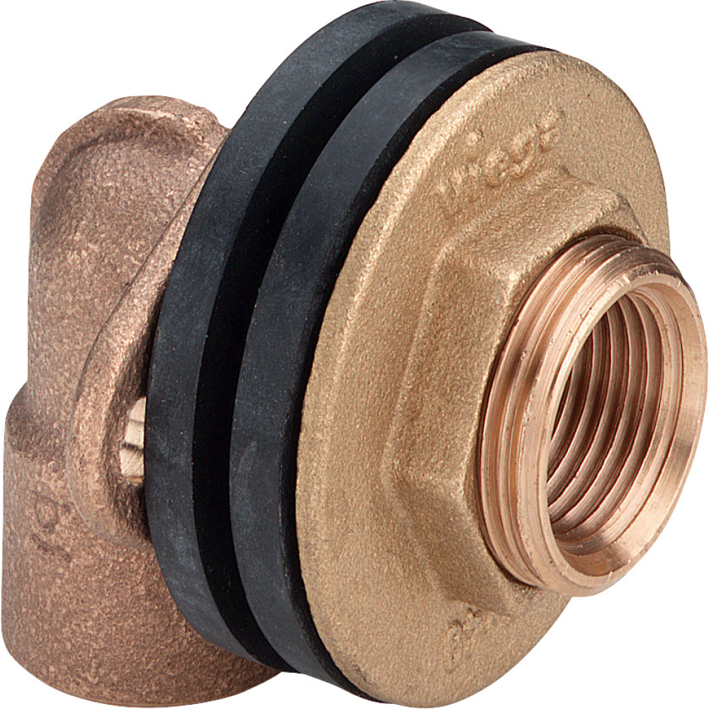 Viega Wanddurchführung 3426 in Rp1/2 x 30mm x Rp1/2 x G3/4 Rotguss