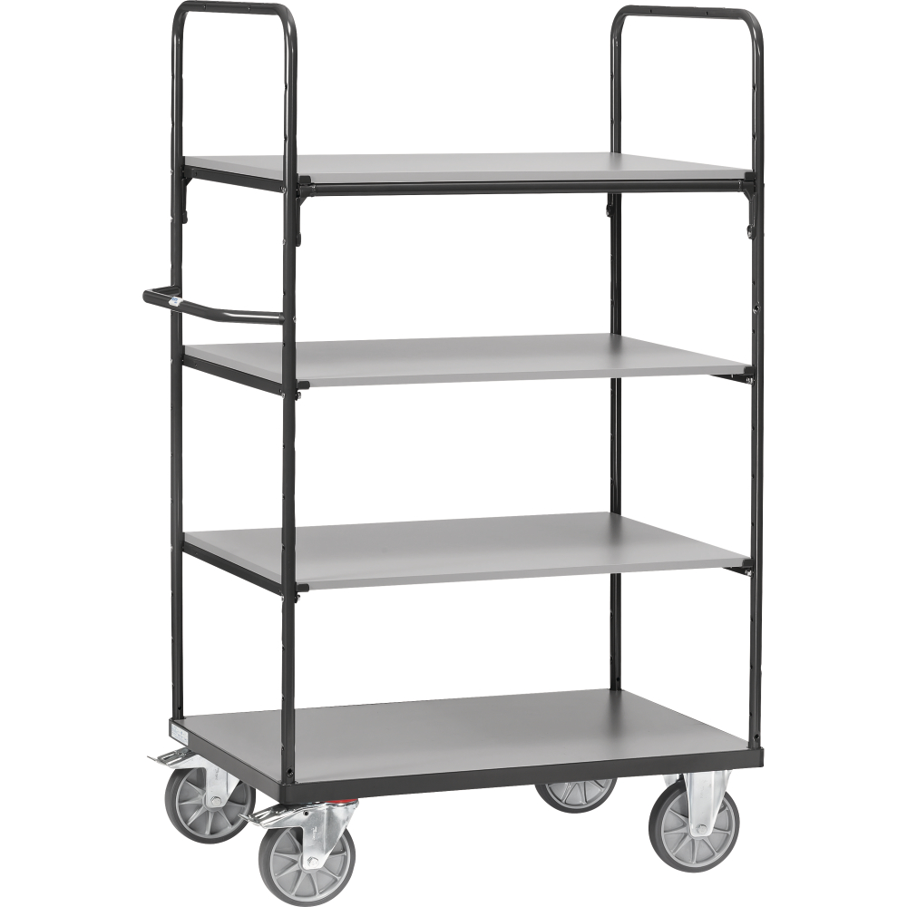Etagenwagen 8302 grau 4 Böden 1000x700mm