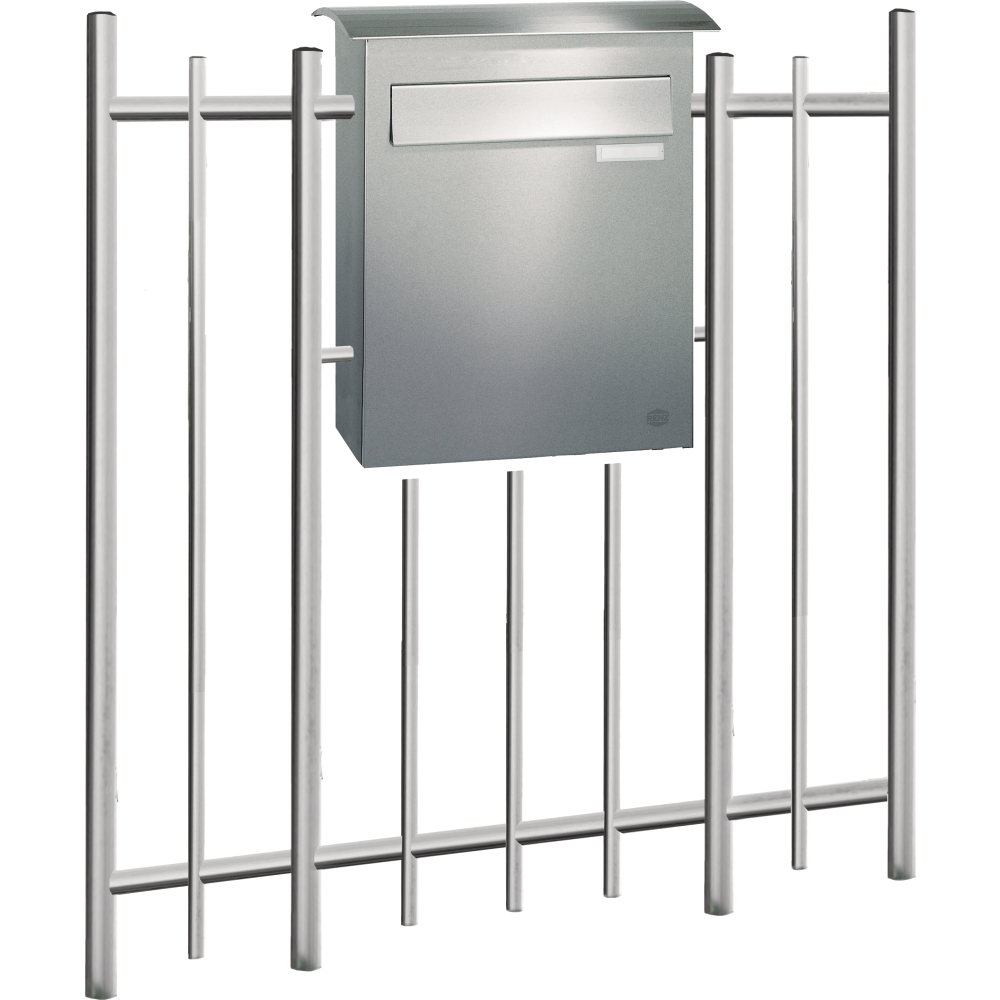 Durchwurf-Zaunbriefk. V4A 436x361x185mm Convex