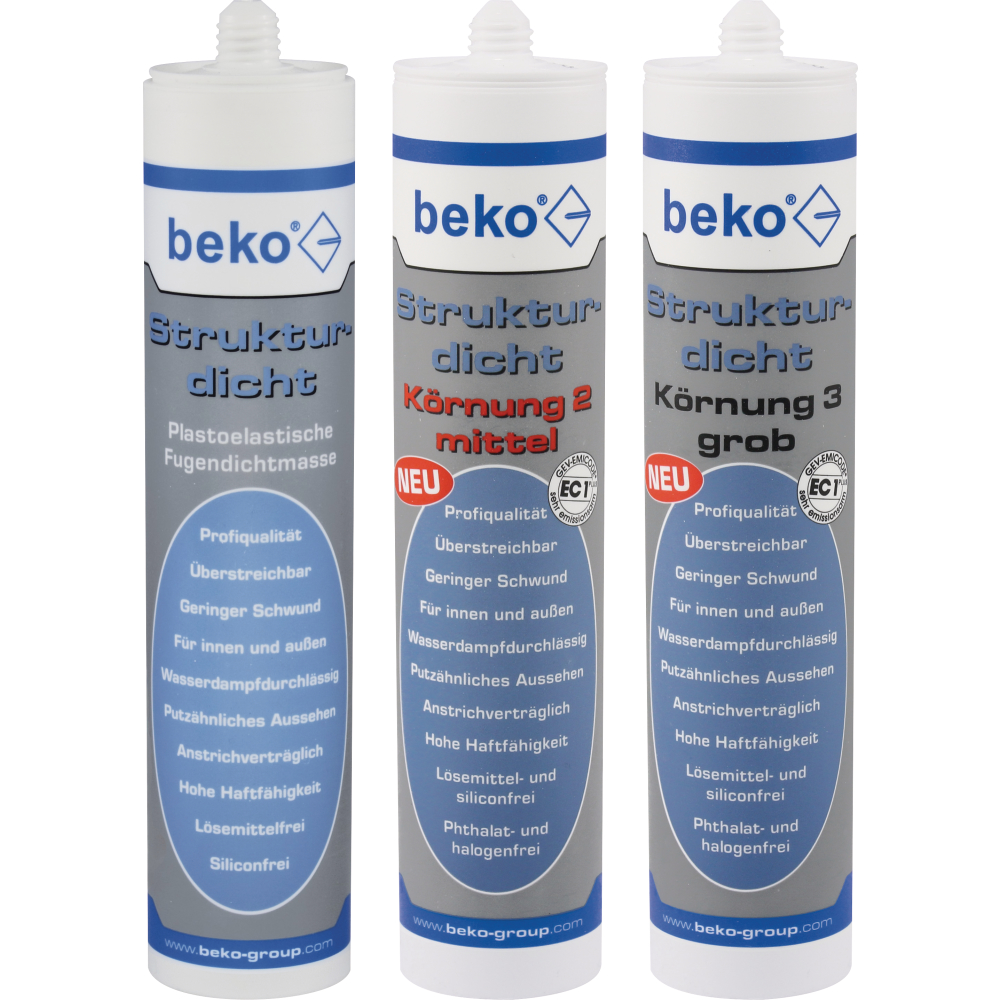 Beko Strukturdicht weiß 310ml grob putzähnliches Aussehen