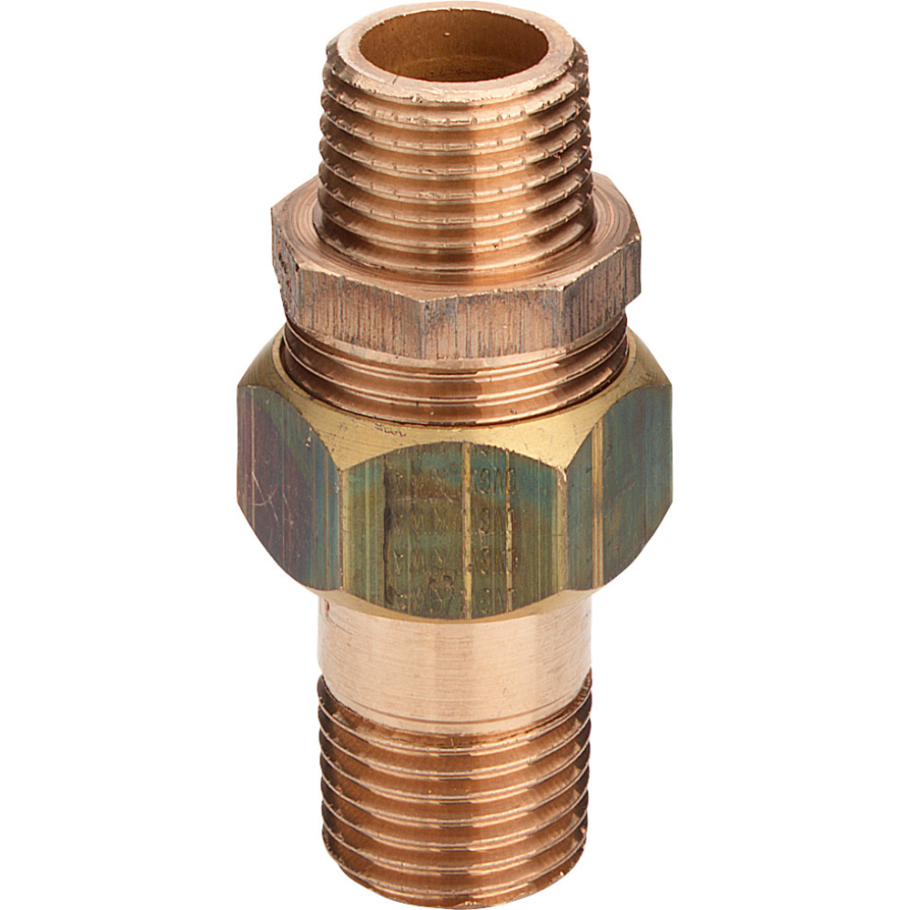 Viega Rohrverschraubung 3334 flachdichtend in R3/8 x R3/8 Rotguss