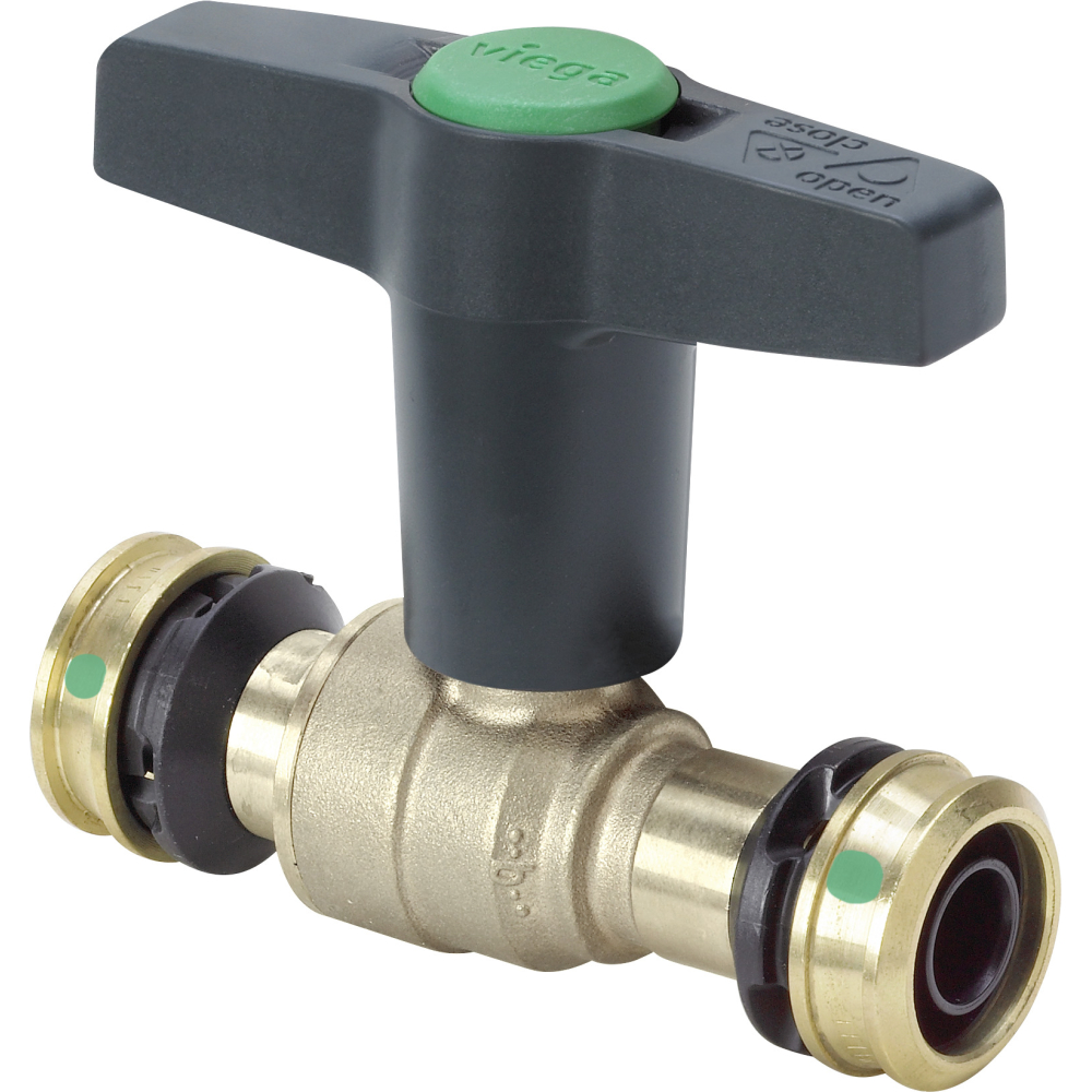 Viega Kugelhahn mit SC Easytop 5375 in 20mm Siliziumbronze