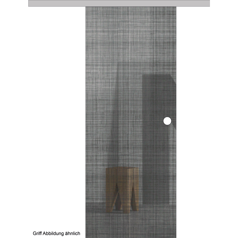 Ganzglasschiebet.-S. GP001 Motiv Leinen anthr.-gr.