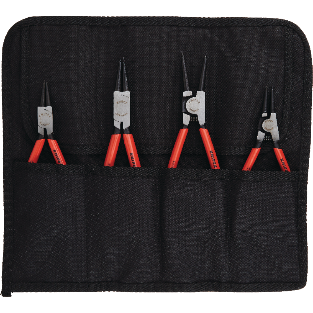 KNIPEX Sicherungsringzangen-Satz in Rolltasche 4-teilig