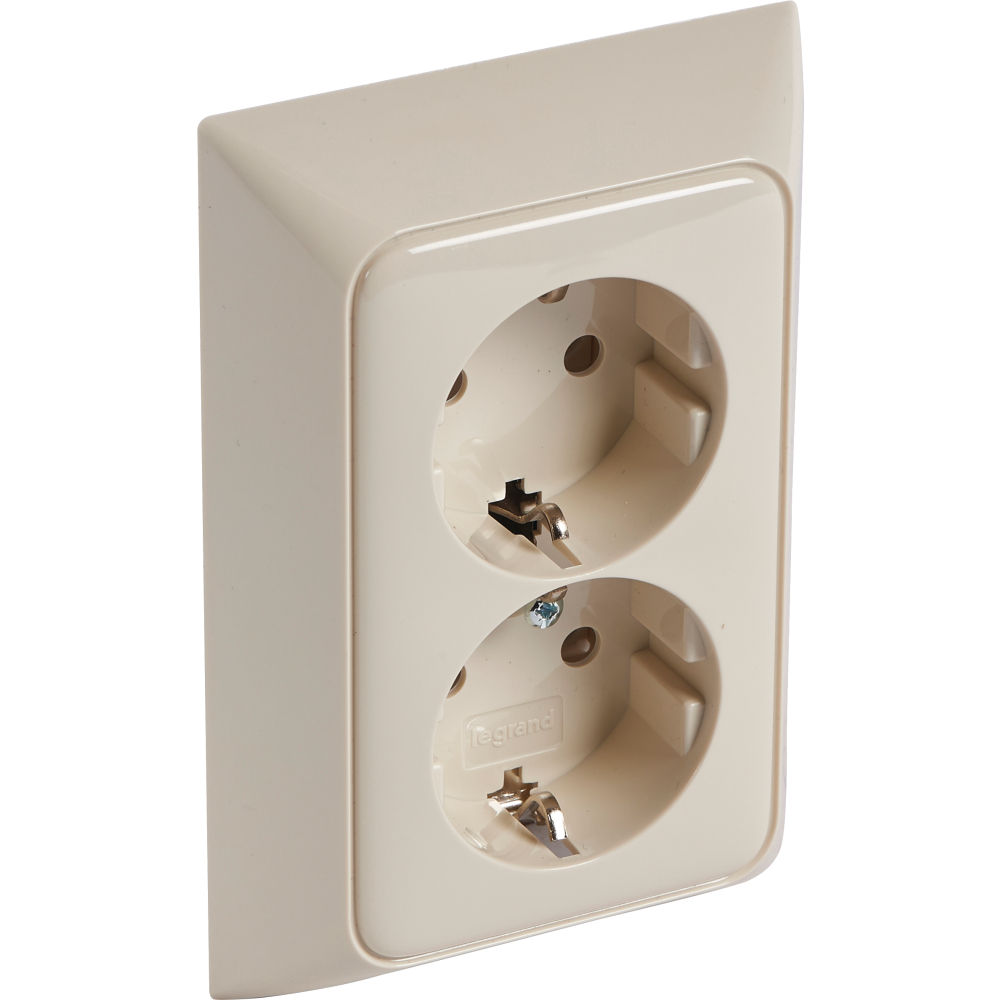 SCHUKO-Steckdose SK 2-fach vertikal