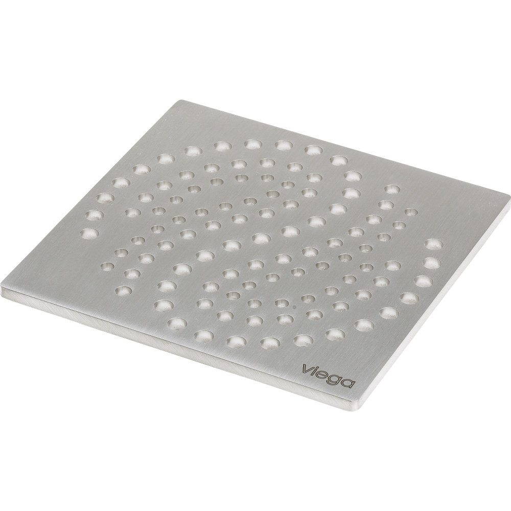 Viega Rost 4929.4 in 150x150mm Edelstahl matt-vernickelt