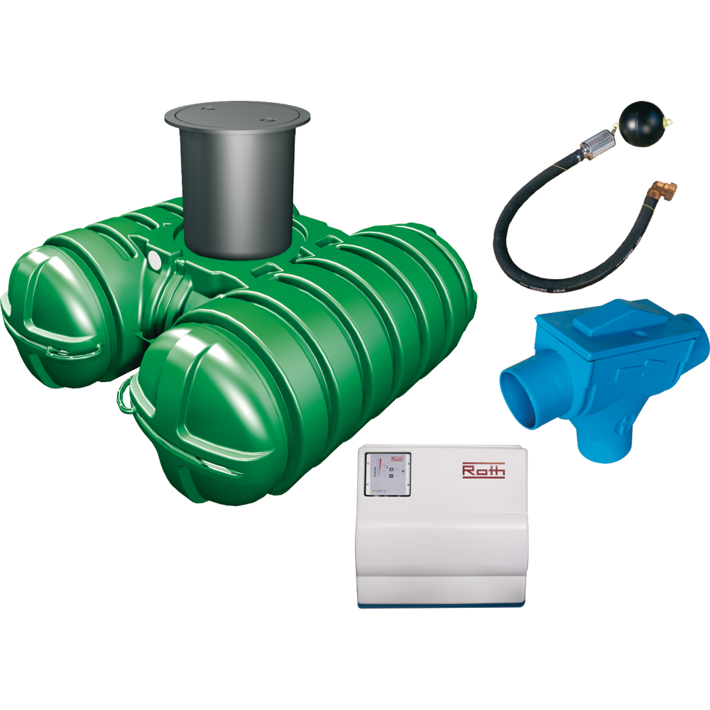 Regenwasserpaket 5000l Haustechnik 1 m. Pumpenm.