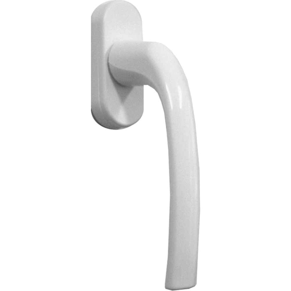 Fenstergriff Aluminium weiß RAL 9016