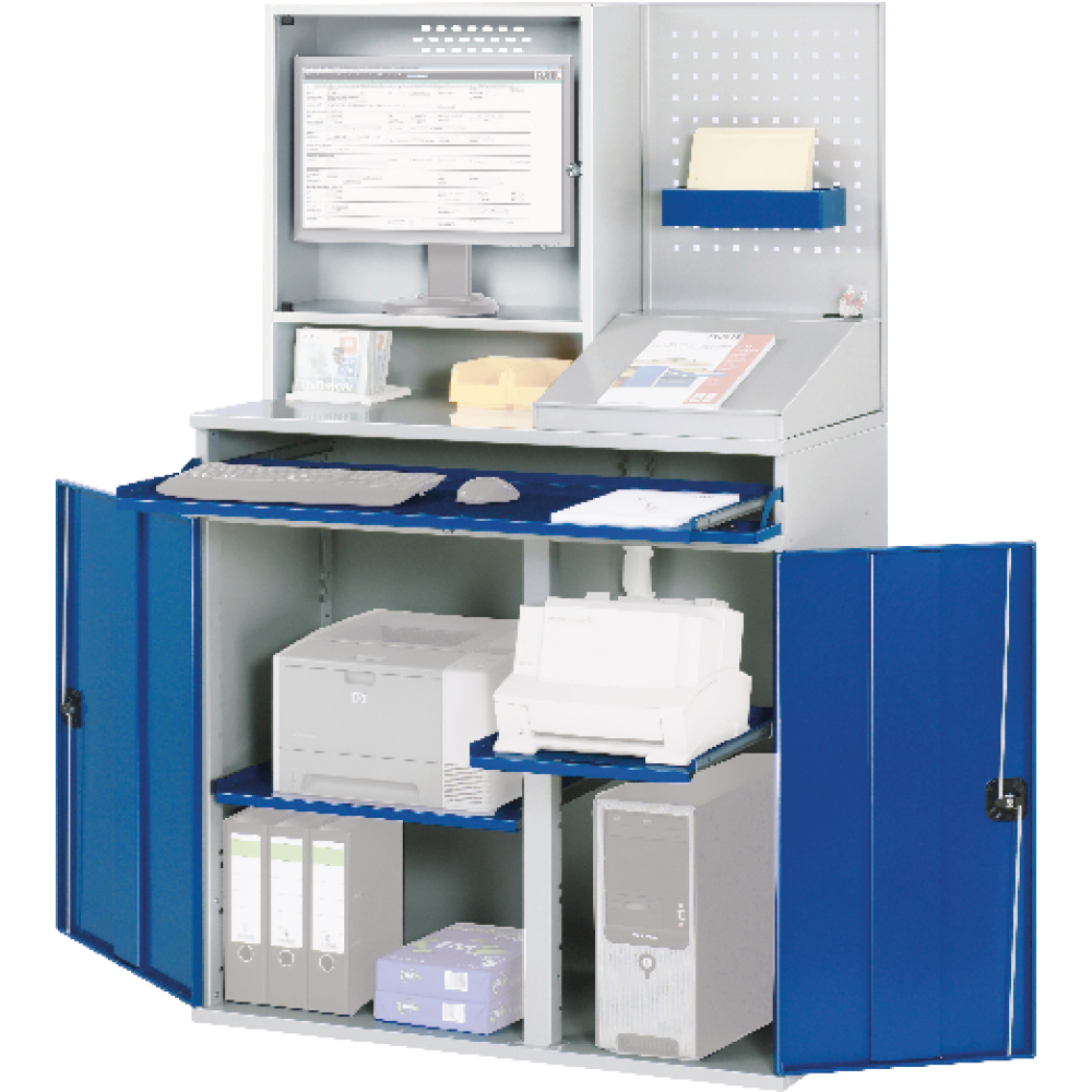 Computer-Station SMK 1100x520x1770 MG T250 TW