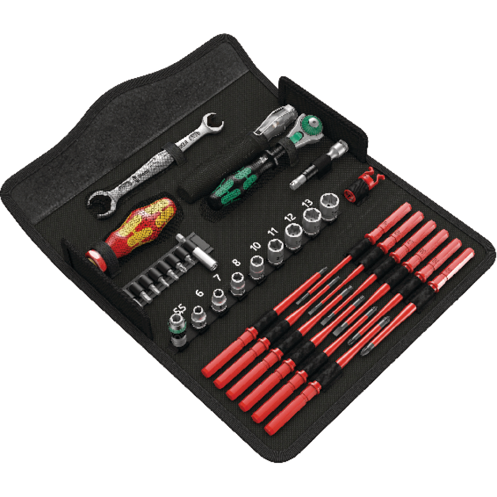 Werkzeugsortiment Wartung W1 35-teilig Wera