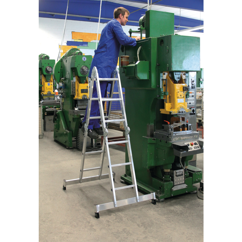 Vielzweckleiter Alu 2x3/2x4 Sprossen