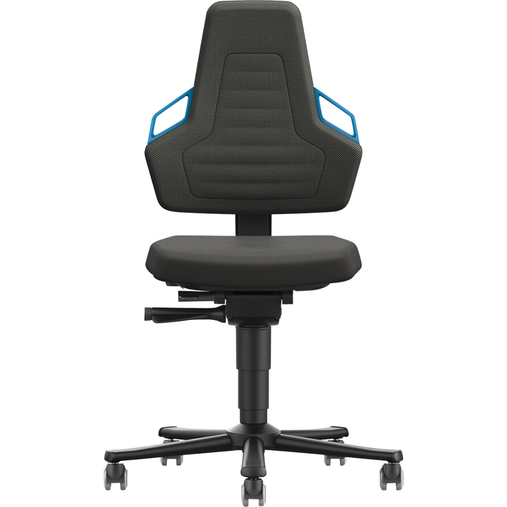 Stuhl Nexxit 2 Rollen K-Leder Griff blau