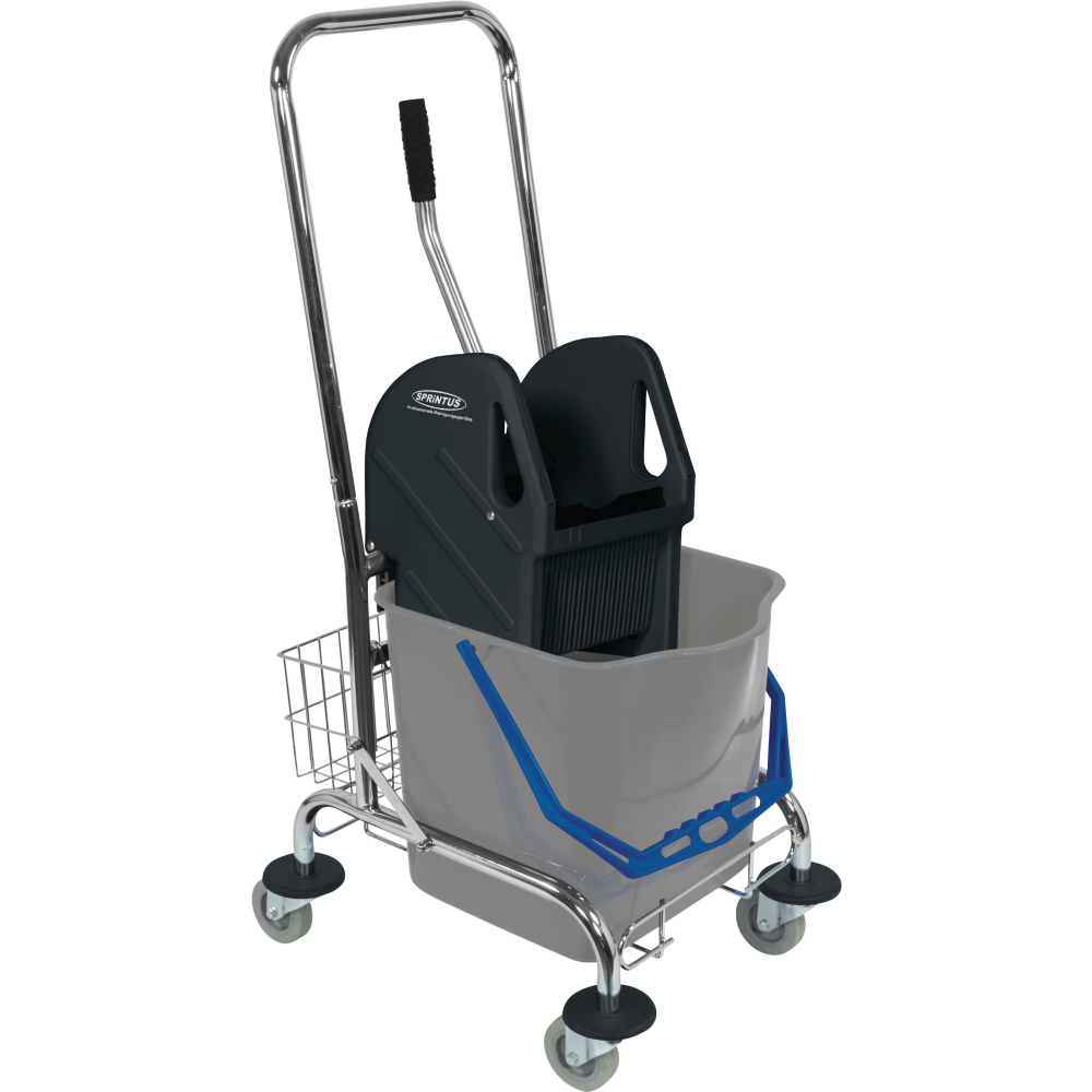 Einfachfahreimer chrom 1x27l m.Presse