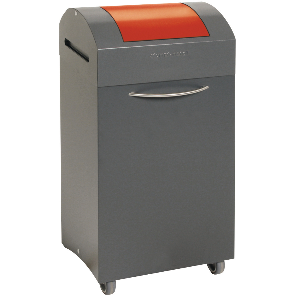 Wertstoffbeh. 60 l grau/rot, 830x380x320mm