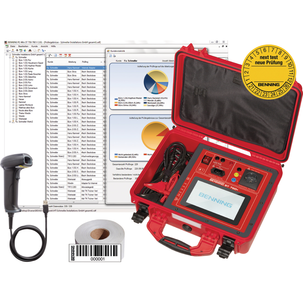 Gerätetester ST 760+SET BENNING