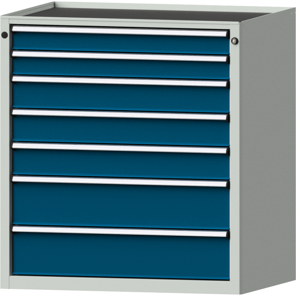 Schubladenschrank 3005 750x600mm, 6 SL,7035/5010