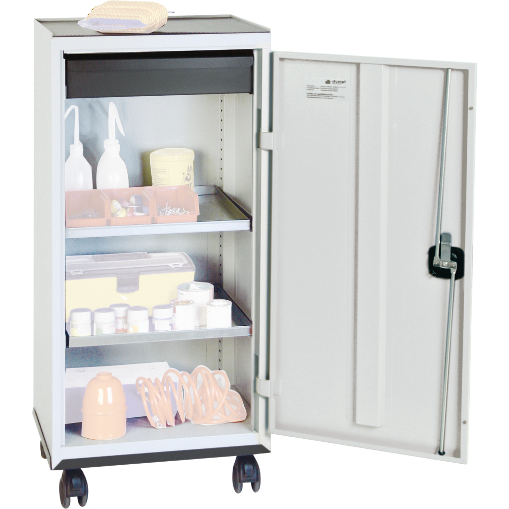 Werkzeugschrank S3000 RAL 7035/5010 1 Schublade 100mm 2 Wannenböden