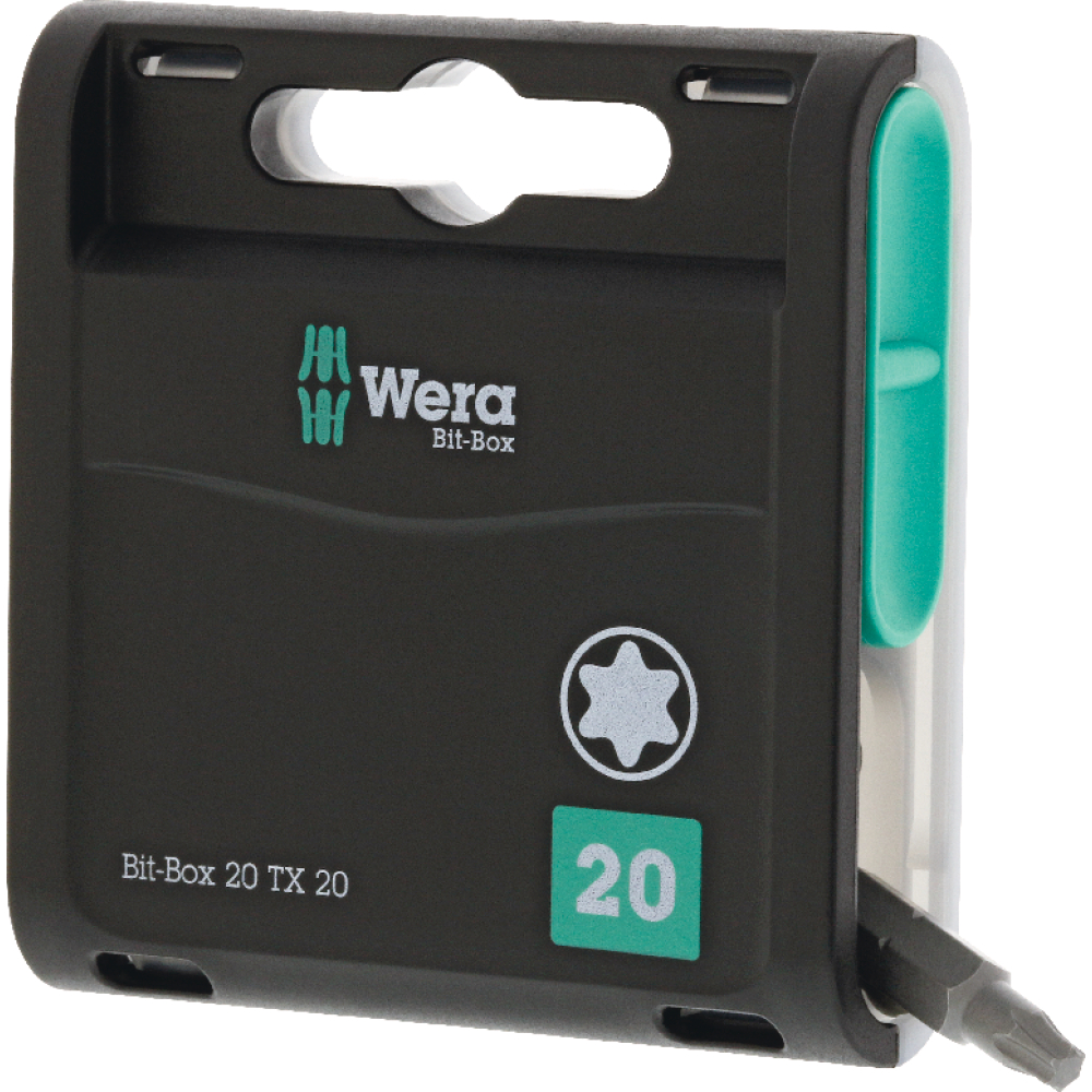 Bit-Box 20H mit 20Stück Bits T25x25mm Wera
