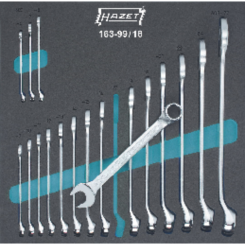 Werkzeugmodul 2/3 Ringmaulschlüssel 163-99/18 Hazet