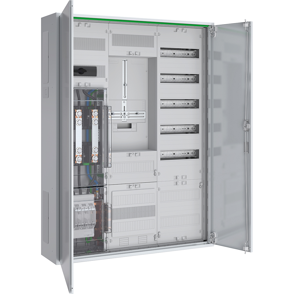 ABN Wandlerschrank 100A FNN Standard 5-polig Zu=NH00 Ab=LA 125A