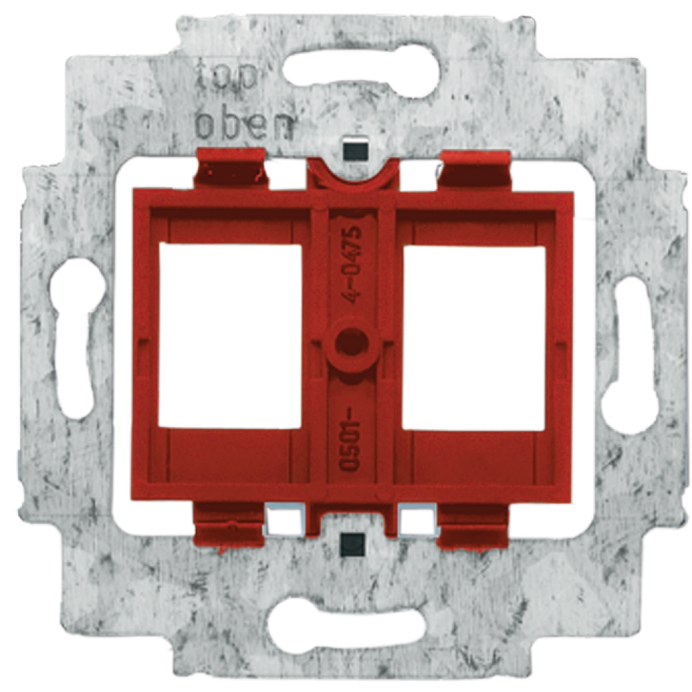 Tragring 1812 Sockel rot für 2 Keystonemodule