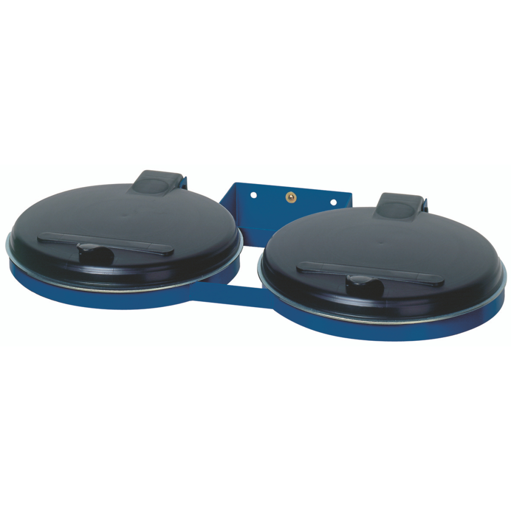 Abfallsammler doppelt blau Wandbef. ME-Deckel
