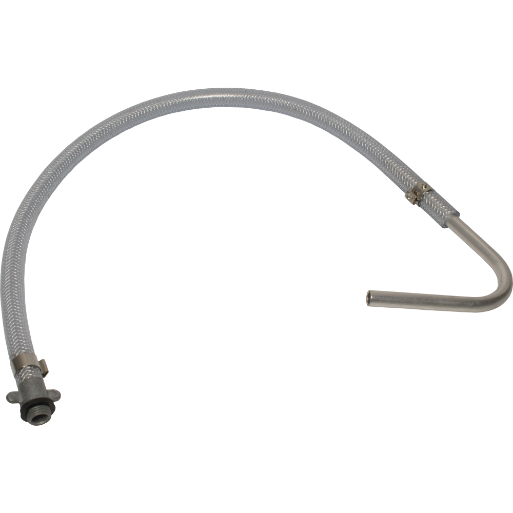PVC-Schlauch 750mm mit Alu-Auslaufrohr 10mm