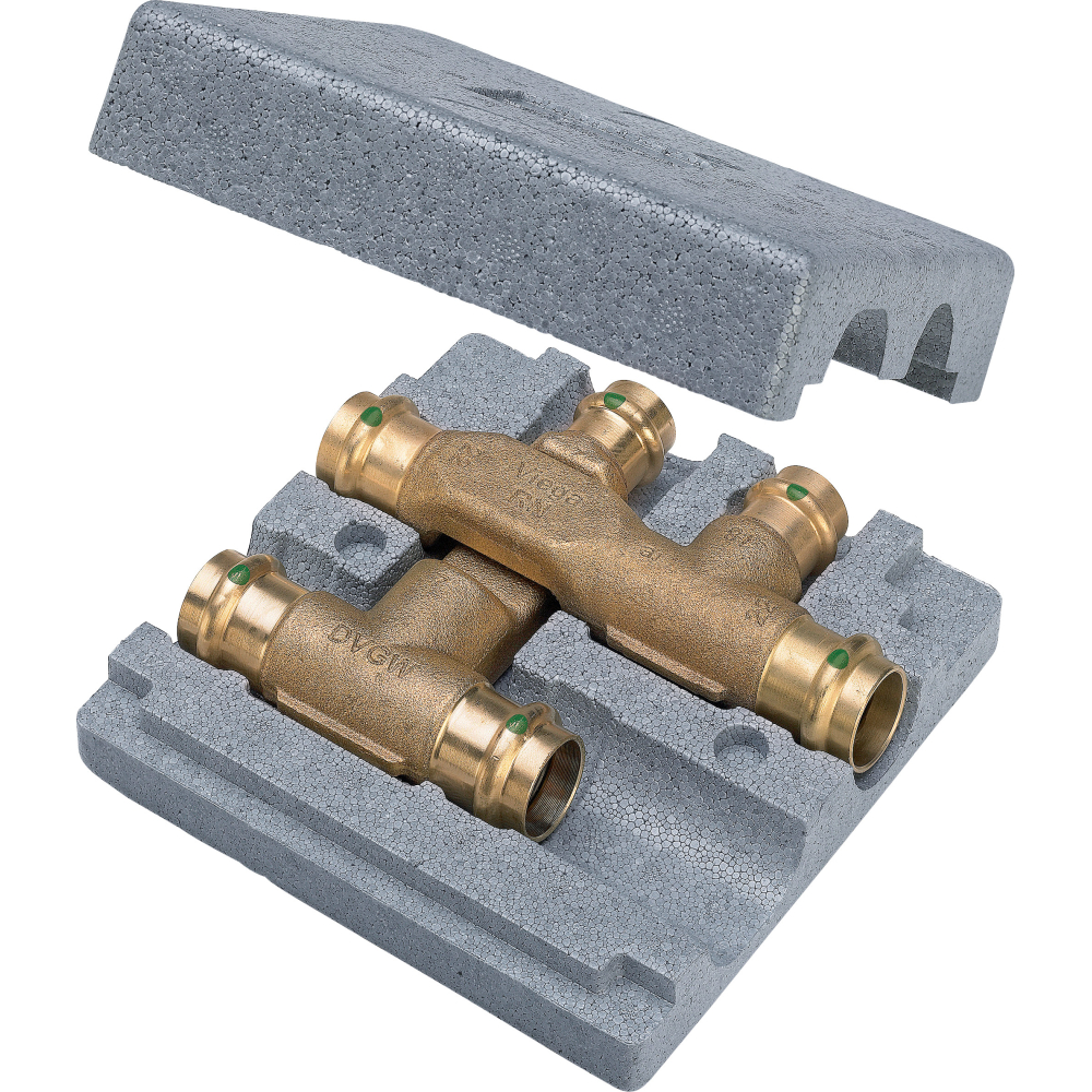 Viega Kreuzungs-T-Stück 2249.3 in 18x15x18mm Rotguss