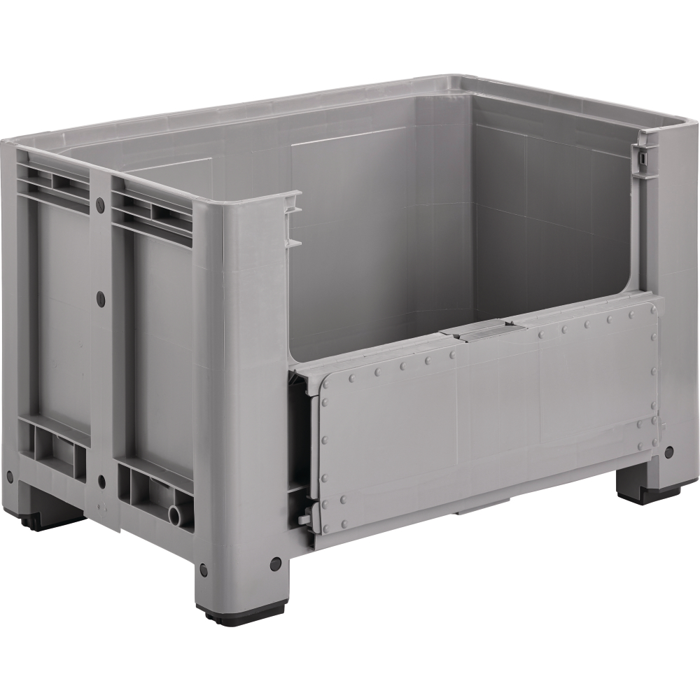 Palettenbox m.4 Füßen 1200x800x760mm,Klappe