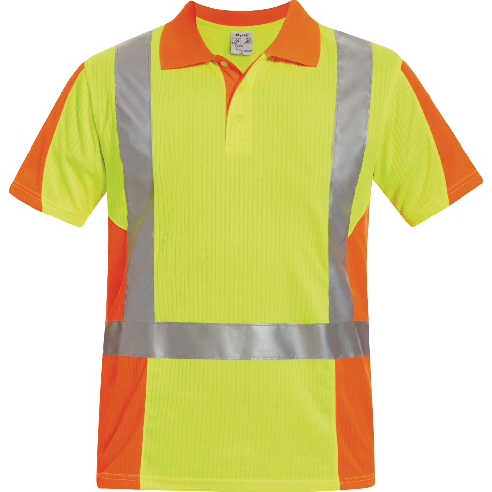 ELYSEE® Warnschutz-Poloshirt ZWOLLE gelb/orange Gr.M