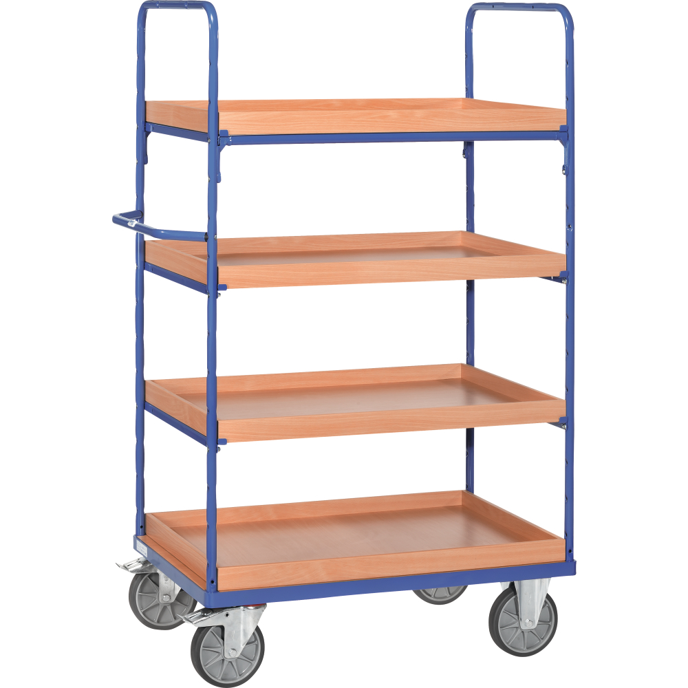 Etagenwagen mit Kästen 4 Böd. 1000x700mm