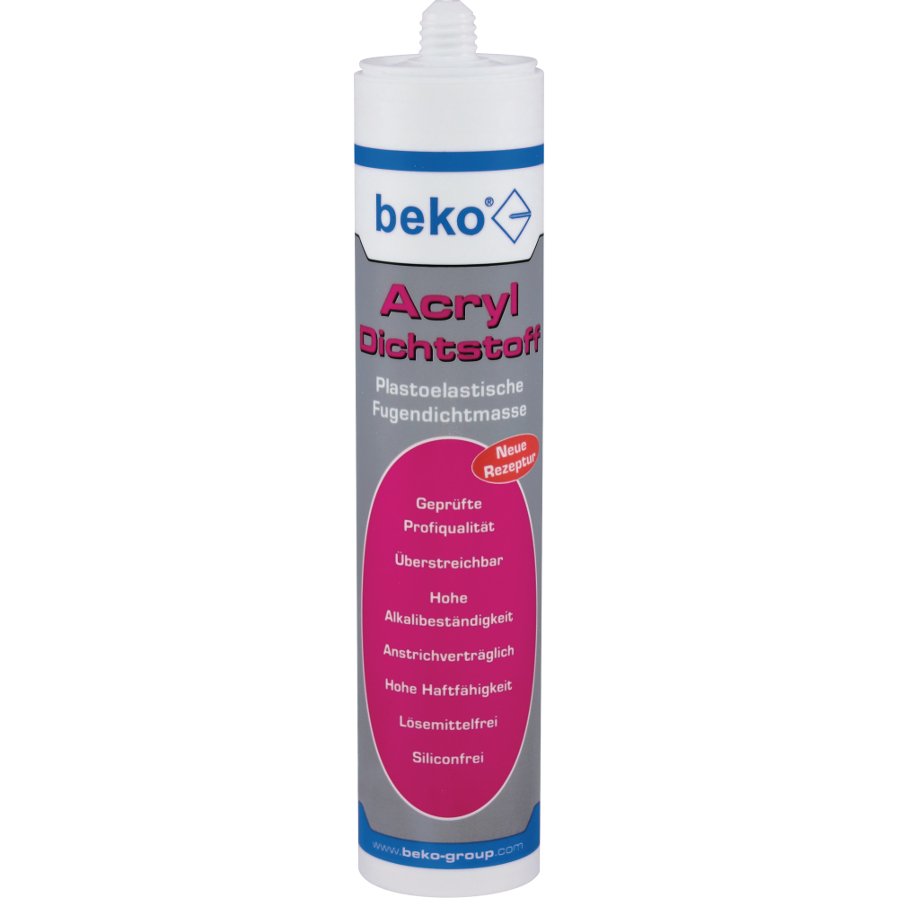 Beko Acryl-Dichtstoff überstreichbar 310ml grau