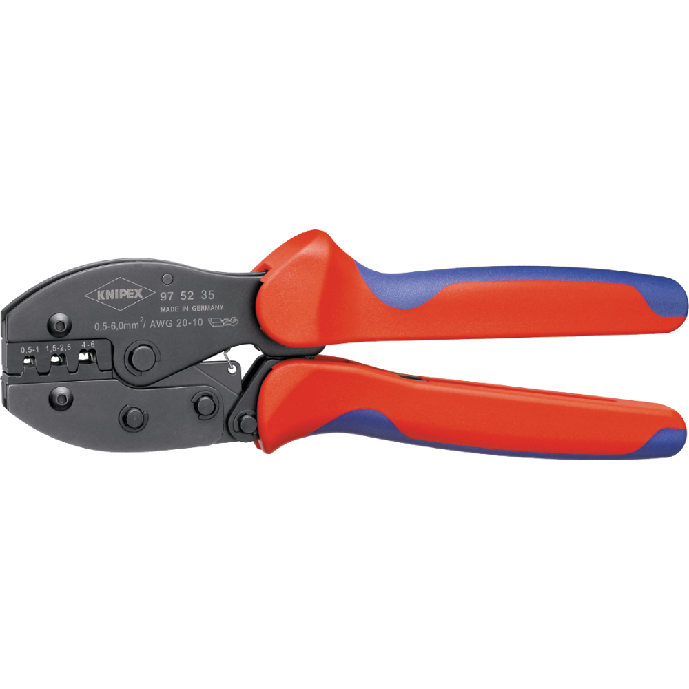 Crimp-Hebelzange Knipex unisol.Steckverb.0,5x6qmm