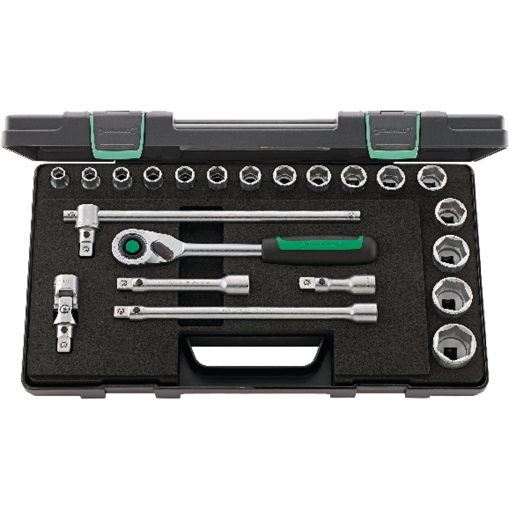 Stahlwille Steckschlüssel-Garnitur 1/2" 52/16/6QR KN 22-teilig