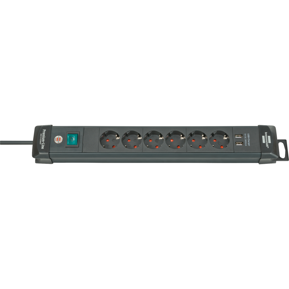 Steckdosenleiste 6-fach H05VV-F3G1,5 3m Premium-Line USB Brennenstuhl