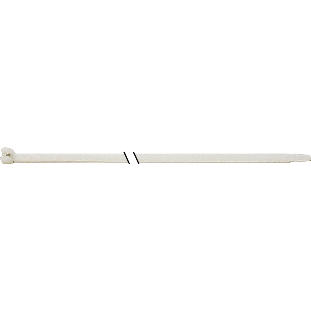 Kabelbinder Nylon natur 186x4,5mm a100Stück mit Stahlnase SapiSelco