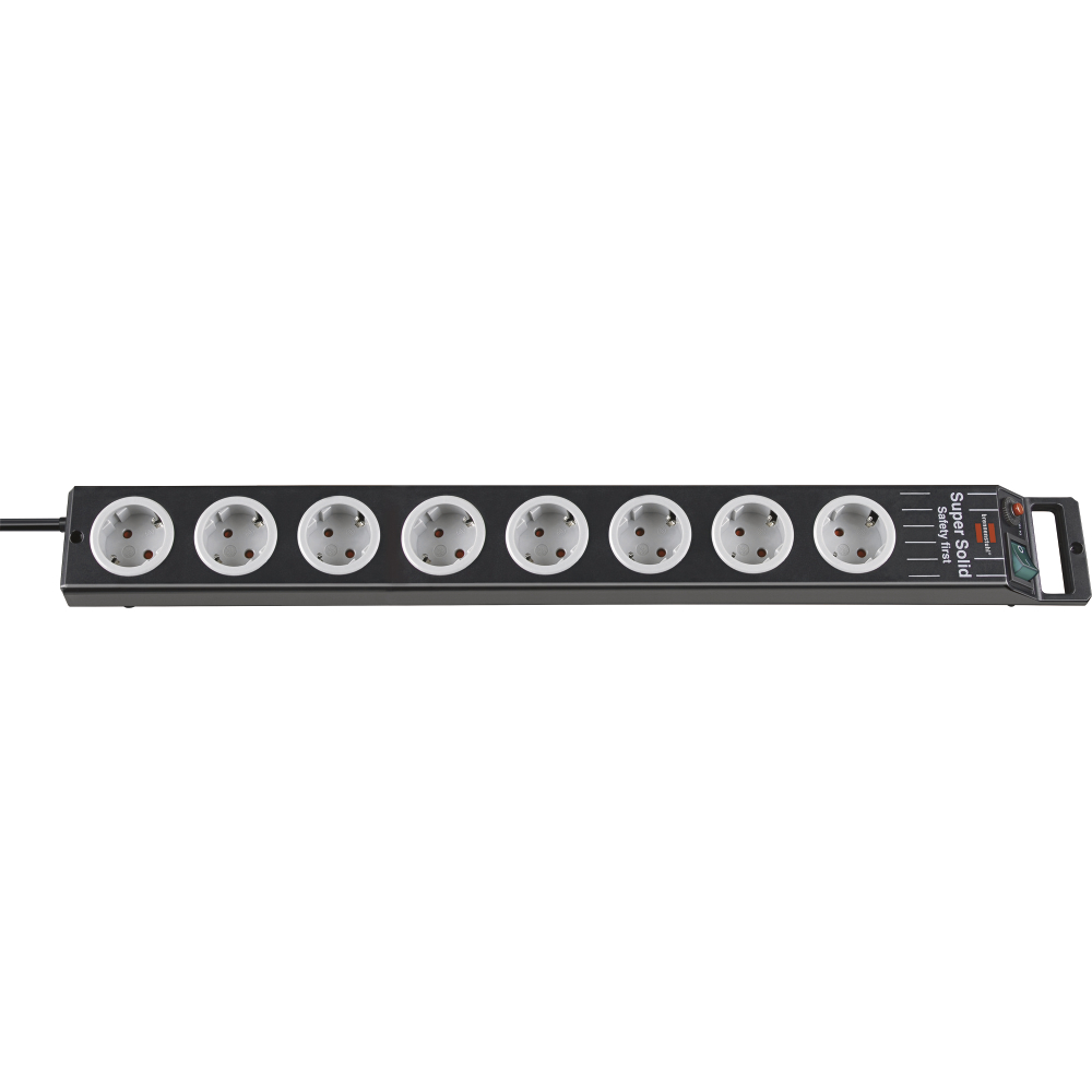 Steckdosenleiste 8-fach H05VV-F3G1,5 2,5m Super-Solid Brennenstuhl