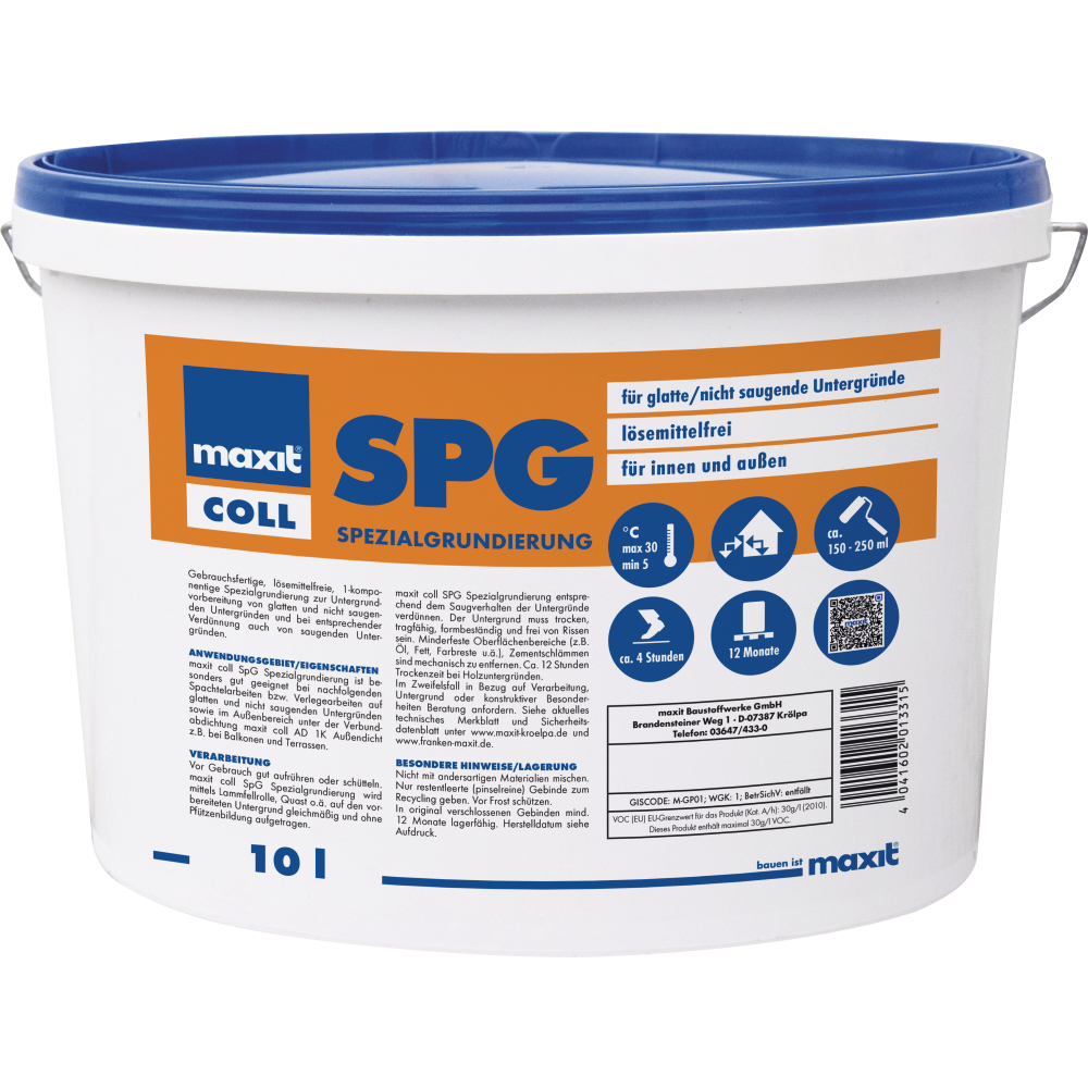 maxit coll SpG Spezial- grundierung, 10l/Eimer