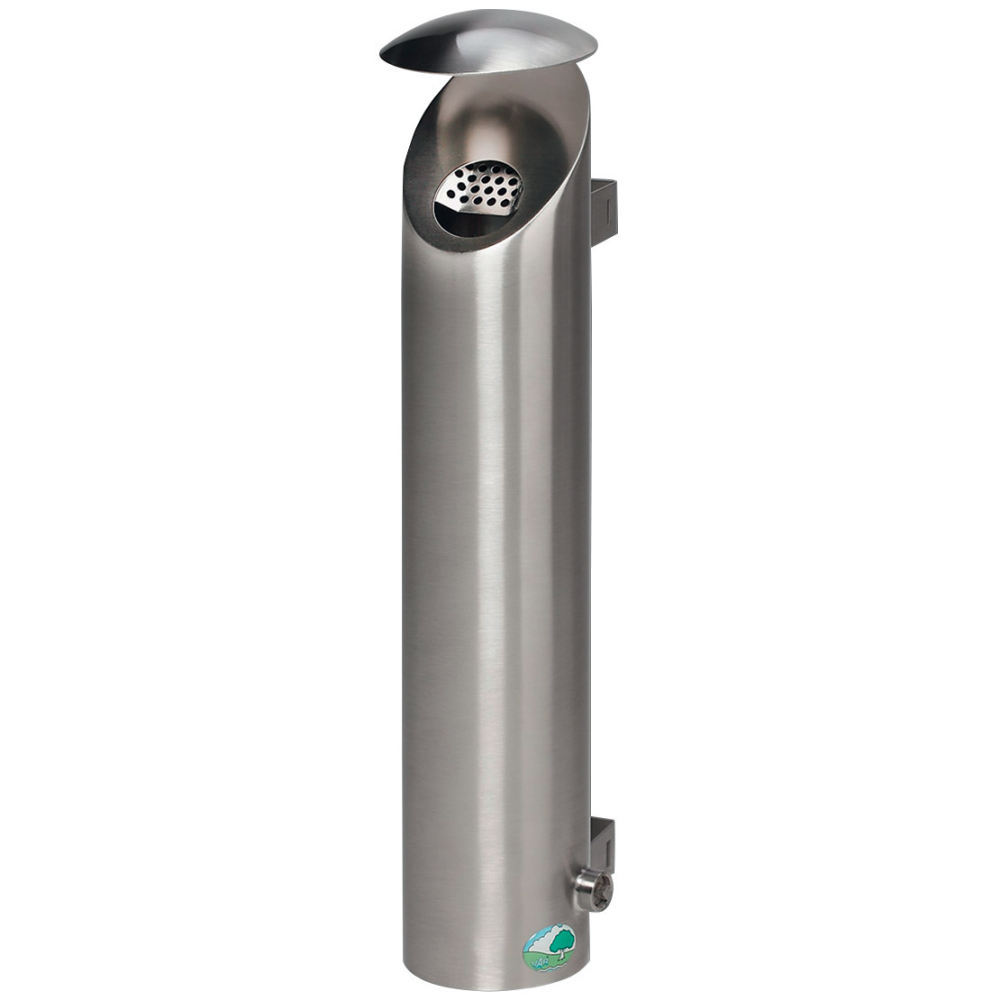 Wandascher H 53 Edelstahl matt
