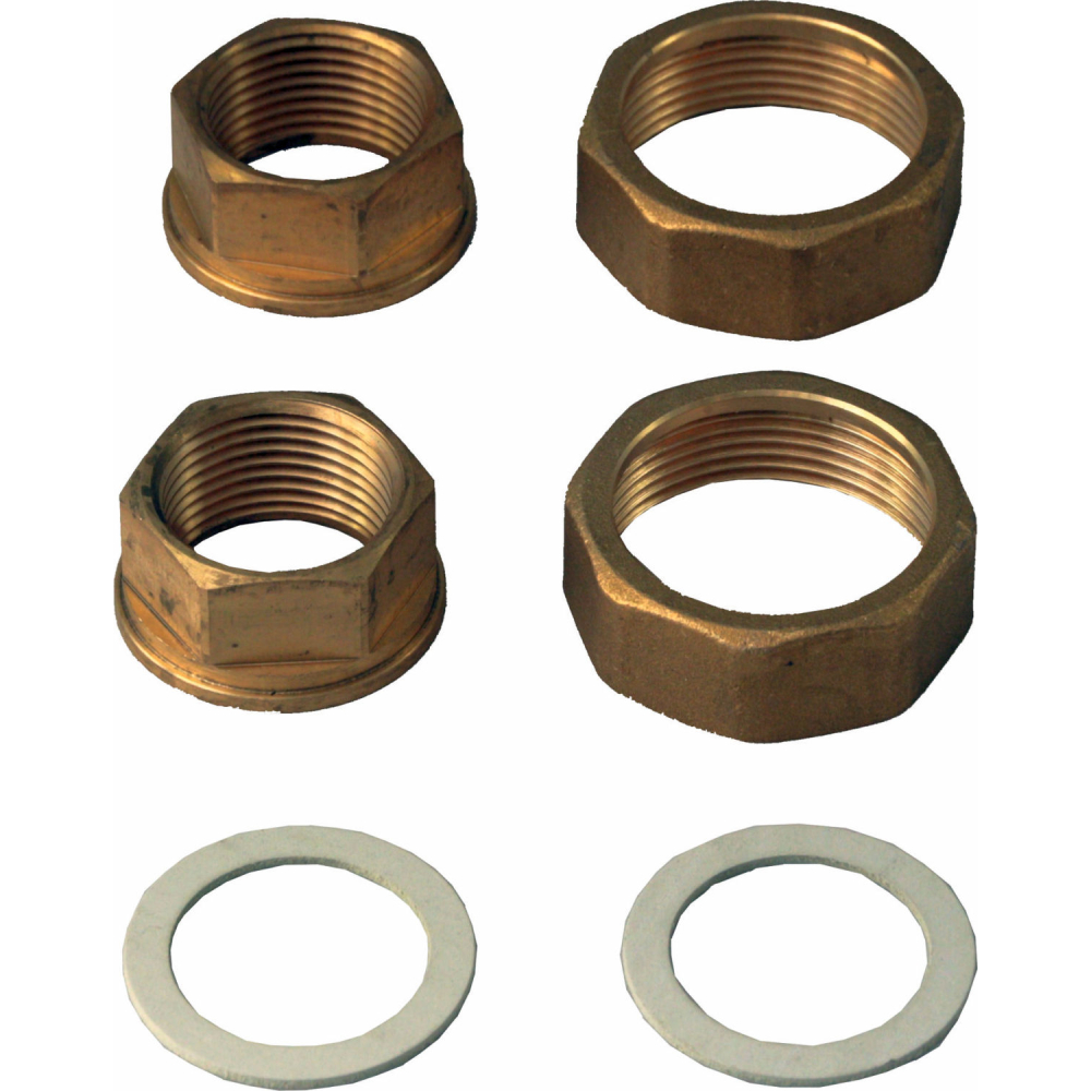 Wolf Übergangsverschraubung 1 1/2" Messing, für Hydraulik-Gruppe