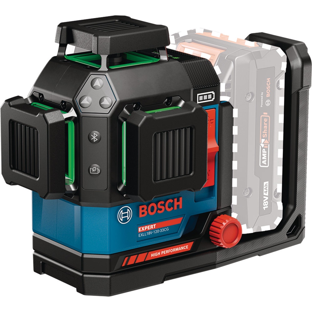 Bosch Linienlaser Expert 18V EXLL18V-120-33CG, DK20 + TP in L-BOXX