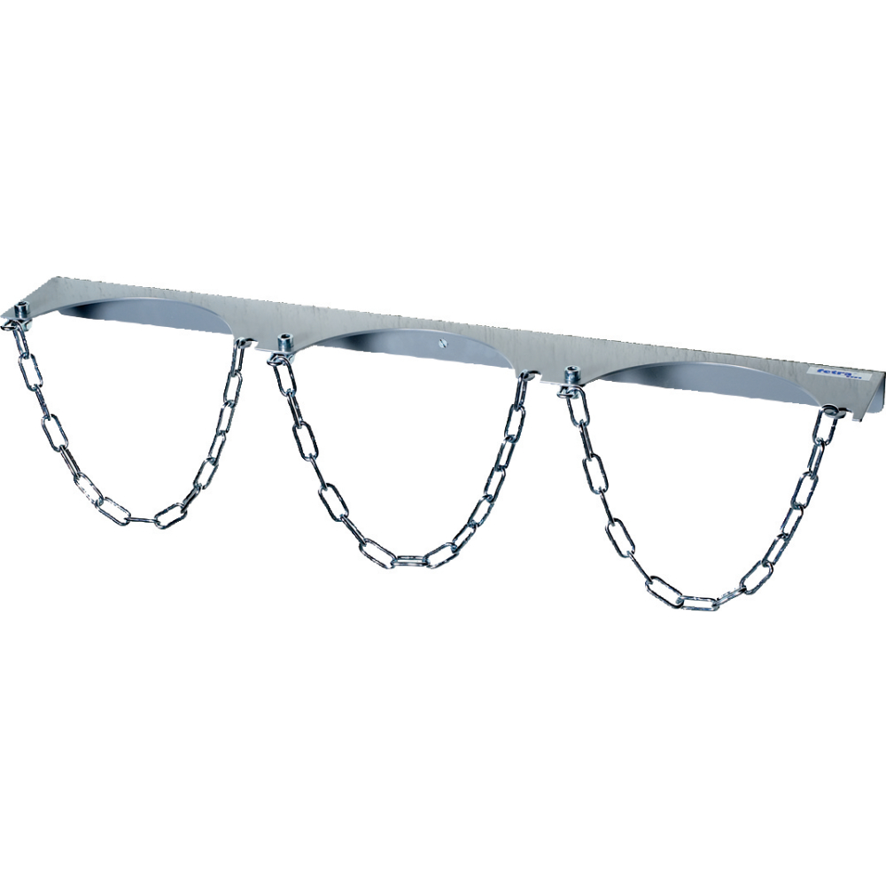 Stahlflaschen-Wandhalter 3x D230mm