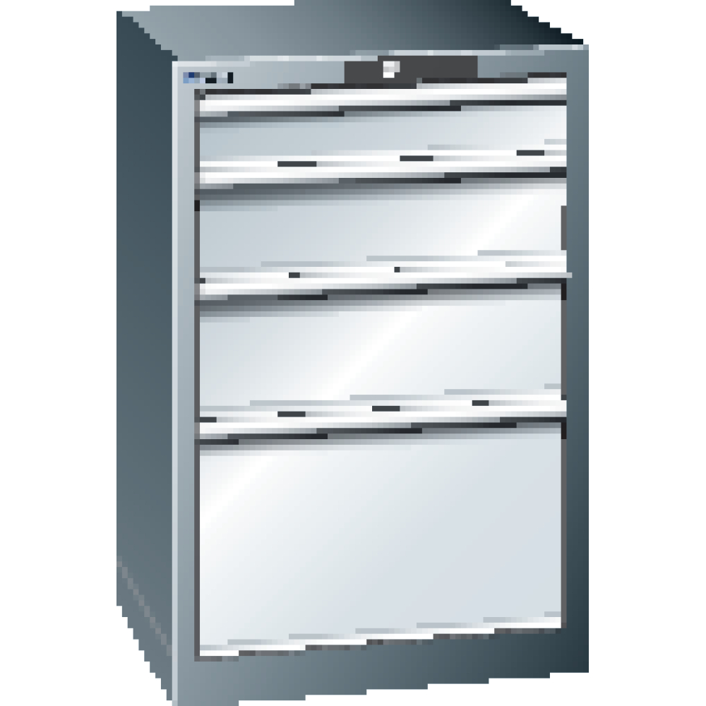 Schubladenschrank grm/lg H850,4 Schubl.