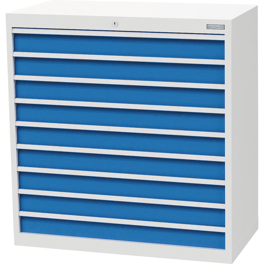 Schubladenschrank T500 980 mm, 9 Sbl. VA