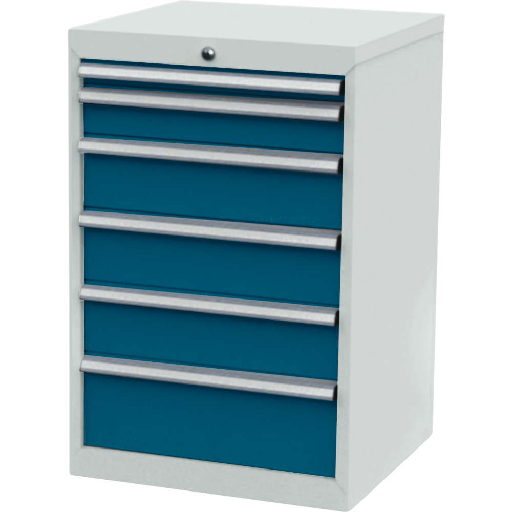 Schubladenschrank FS6 6S H920mm RAL7035/5010FORUM