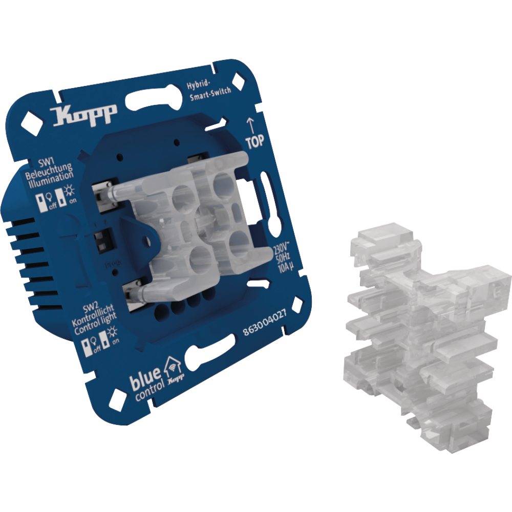 Kopp Blue-control Hybrid-Smart-Switch: Universaldimmer 1-Kanal, 2-Draht