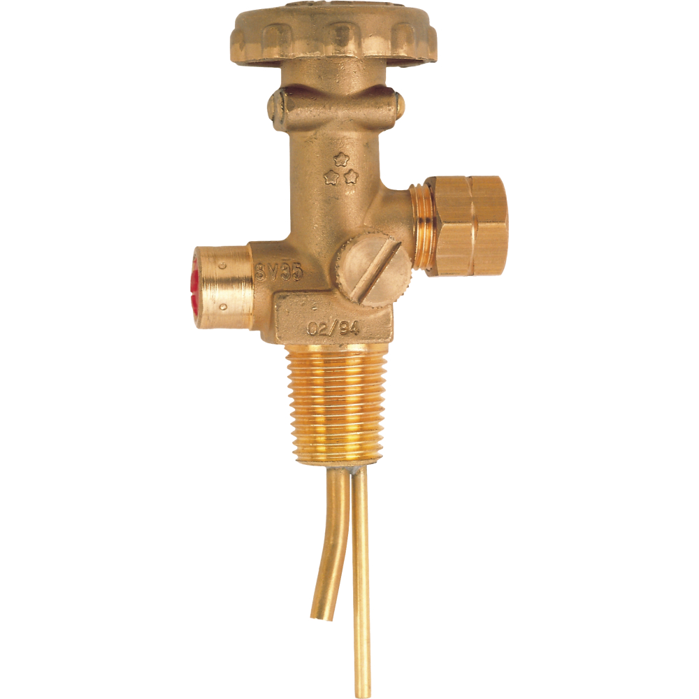 GCE Kleinstflaschenventil Propan G3/8" links mit Überdrucksicherung