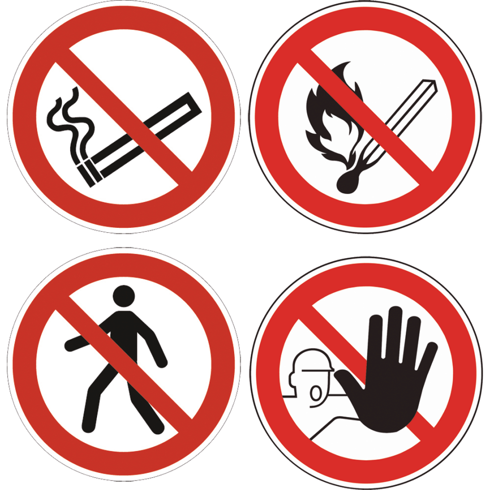 Schild Fußgänger verboten rund 200mm rot/schwarz