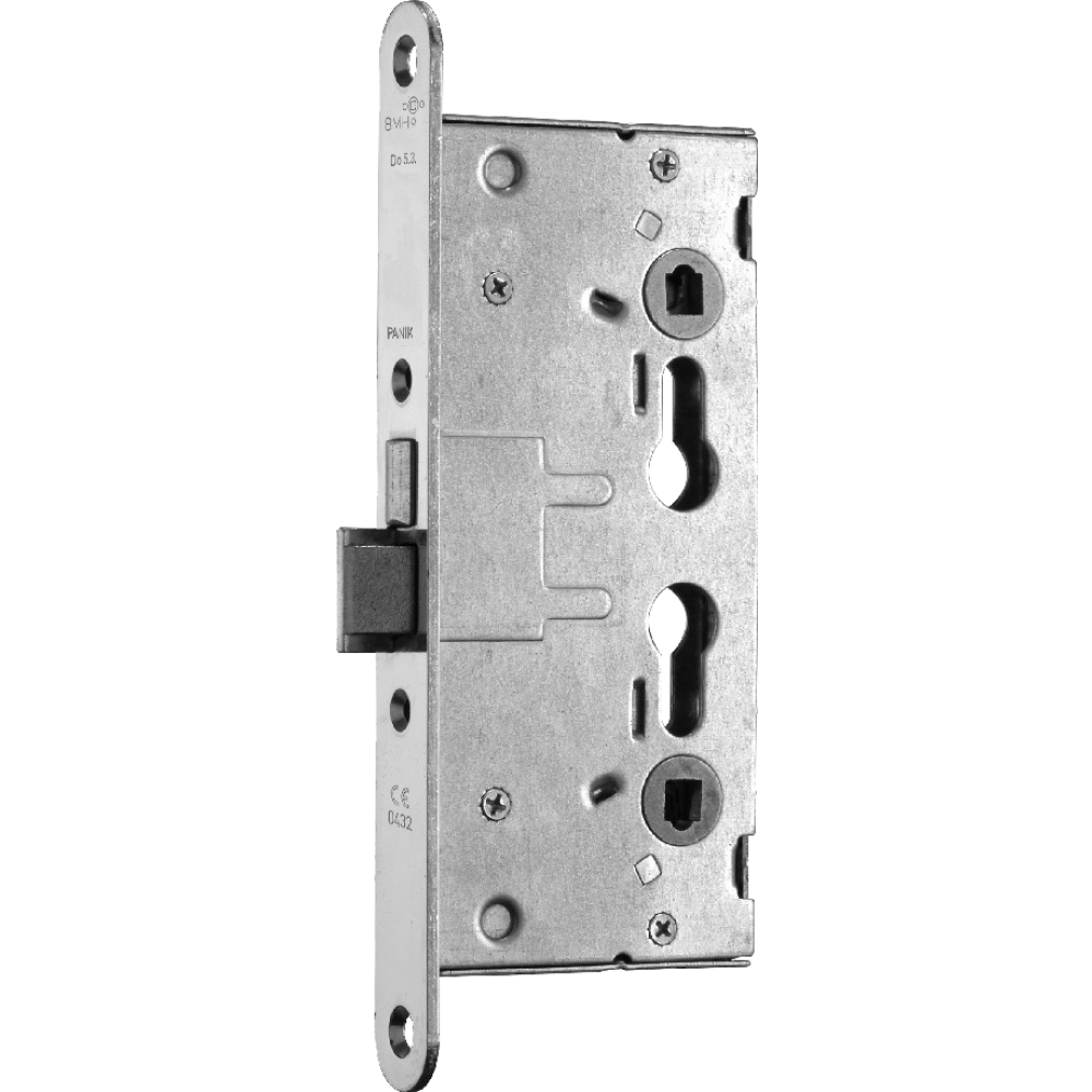 FH-Sicherheits-Einsteckschloss PZW re/li Nr. B82 verzinkt 65/72/9 Stulp 24mm rund