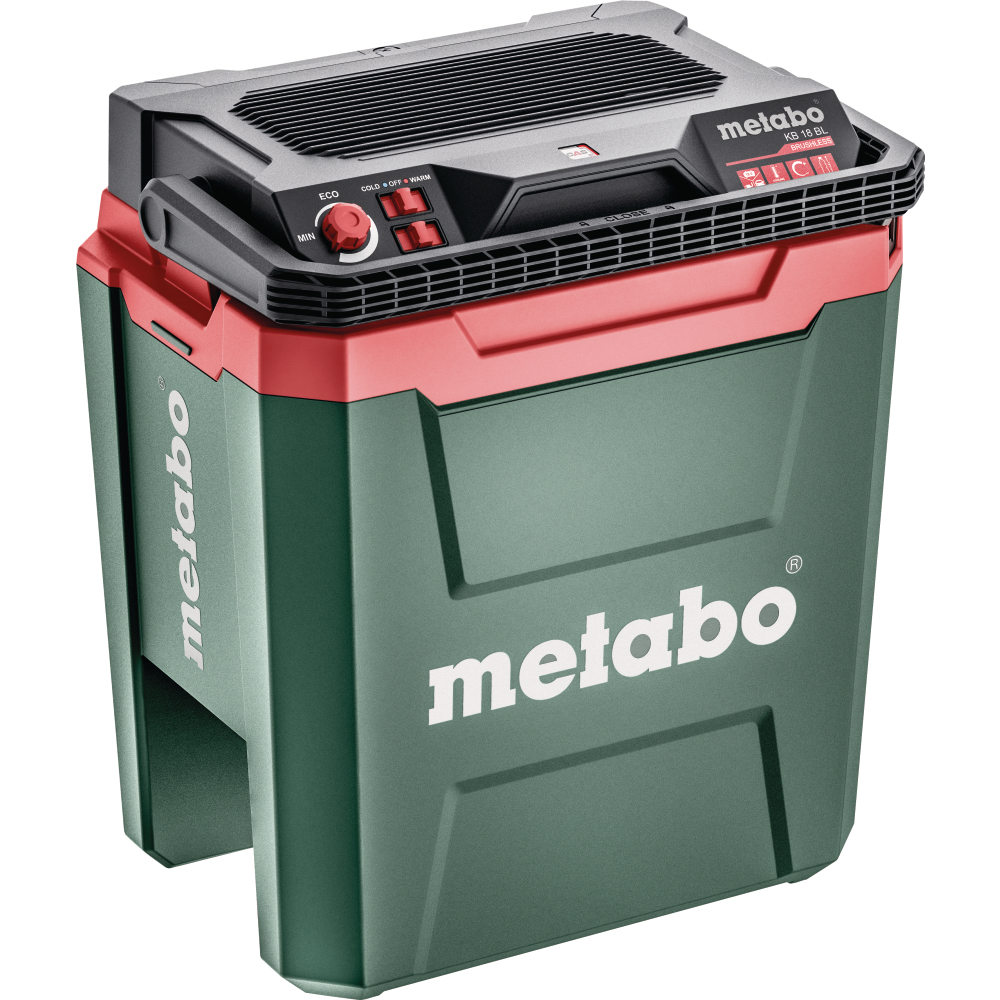 Metabo Akku-Kühlbox 18V/230V/12V-KFZ P+M KB18BL mit Warmhaltefunktion 24L - Solo